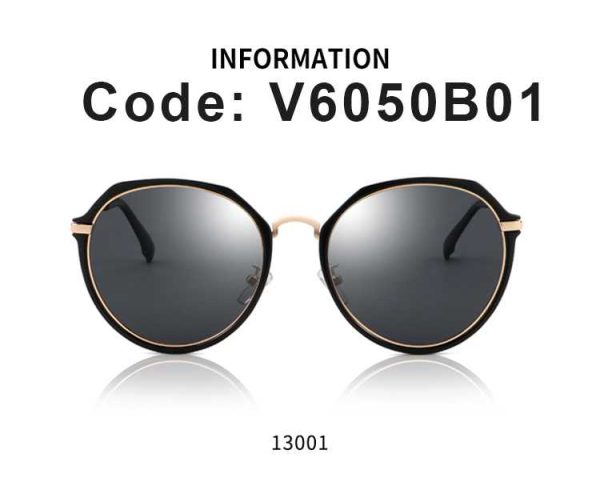 Stylish Vintage Mirror Sunglasses For Women V6050B01 - Image 2